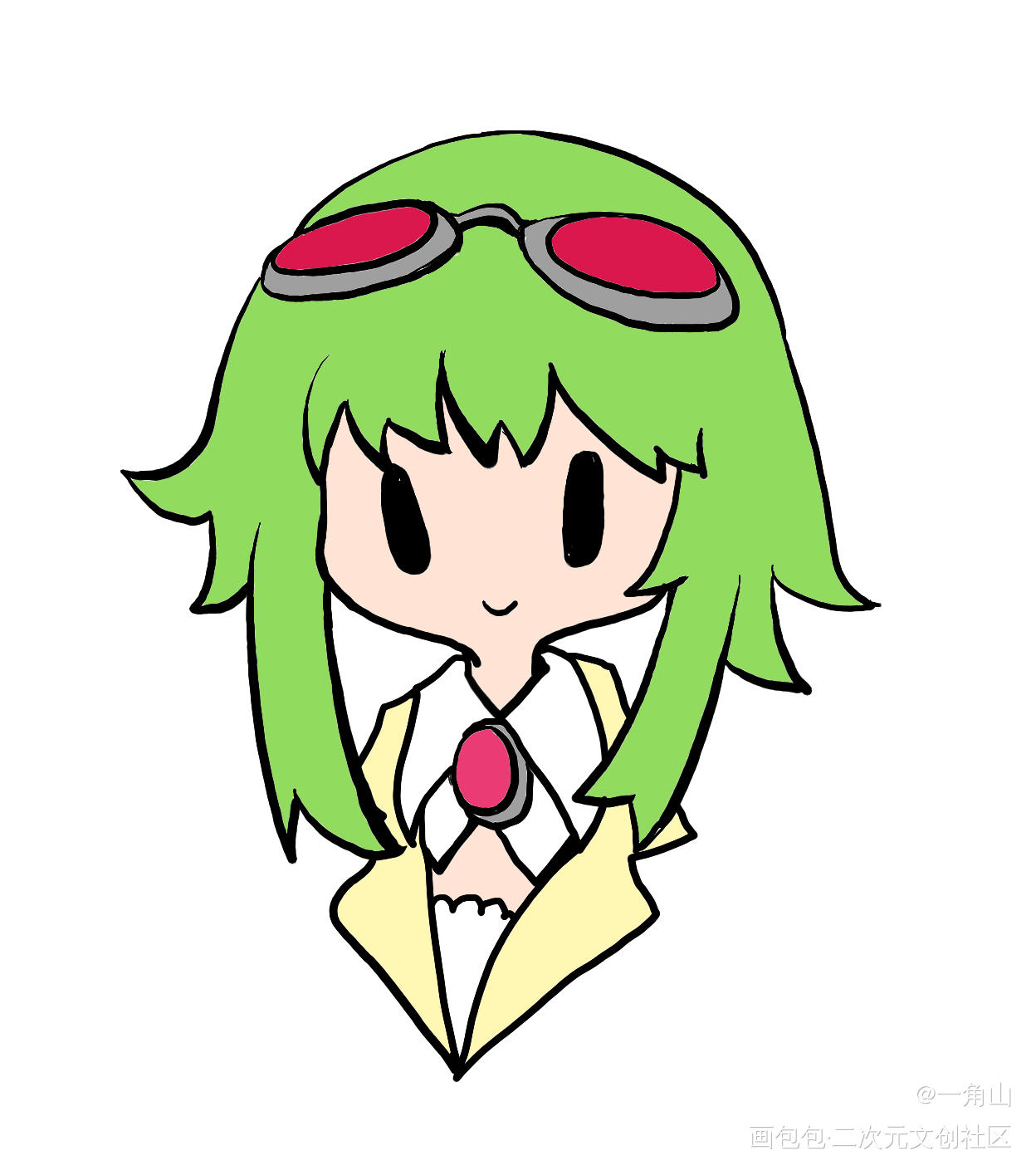 megpoid gumi合集_v家VOCALOIDVOCALOIDGUMIGUMIGUMI平涂日系Q版插画同人绘画作品