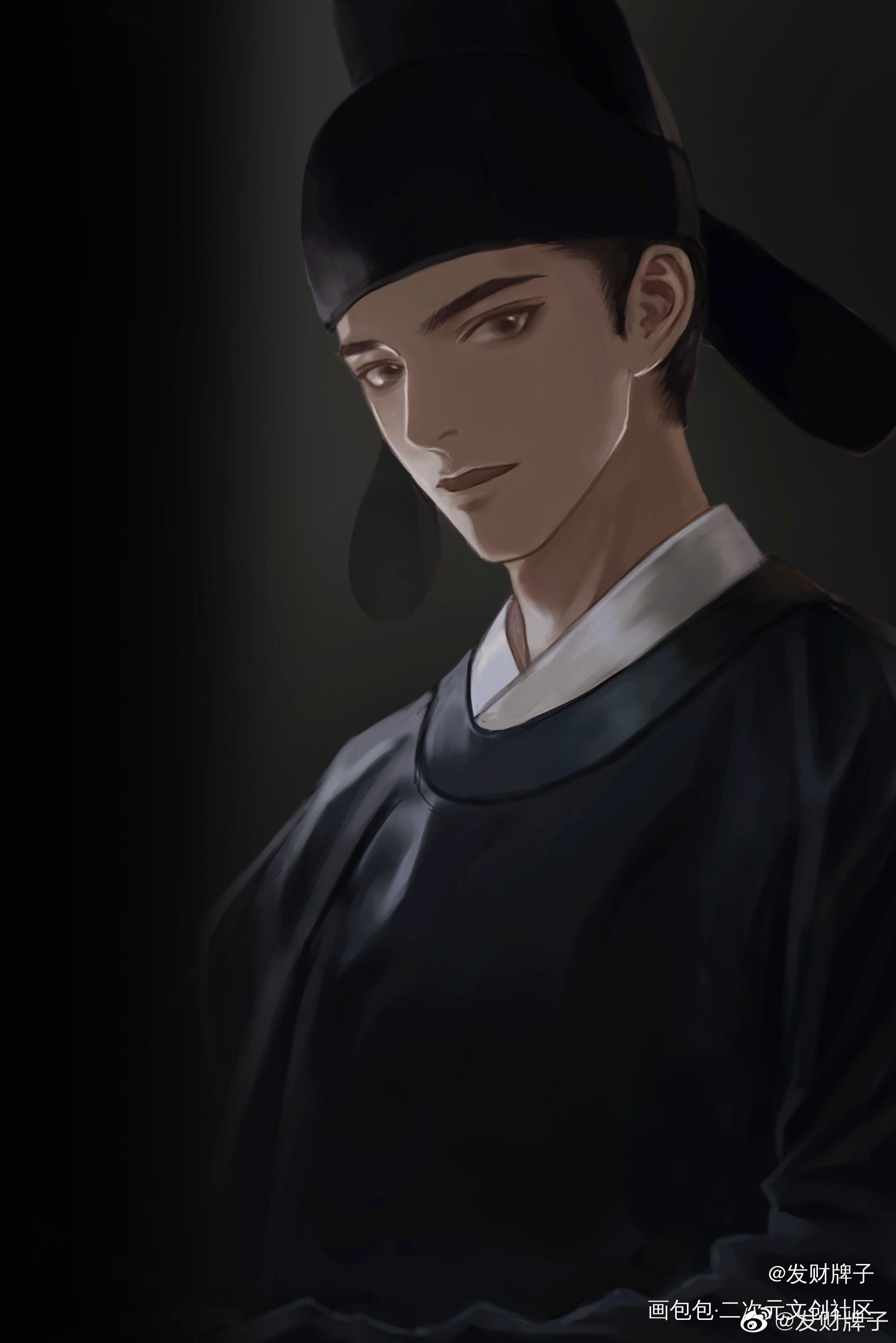 严大人_江南百景图严大人绘画作品