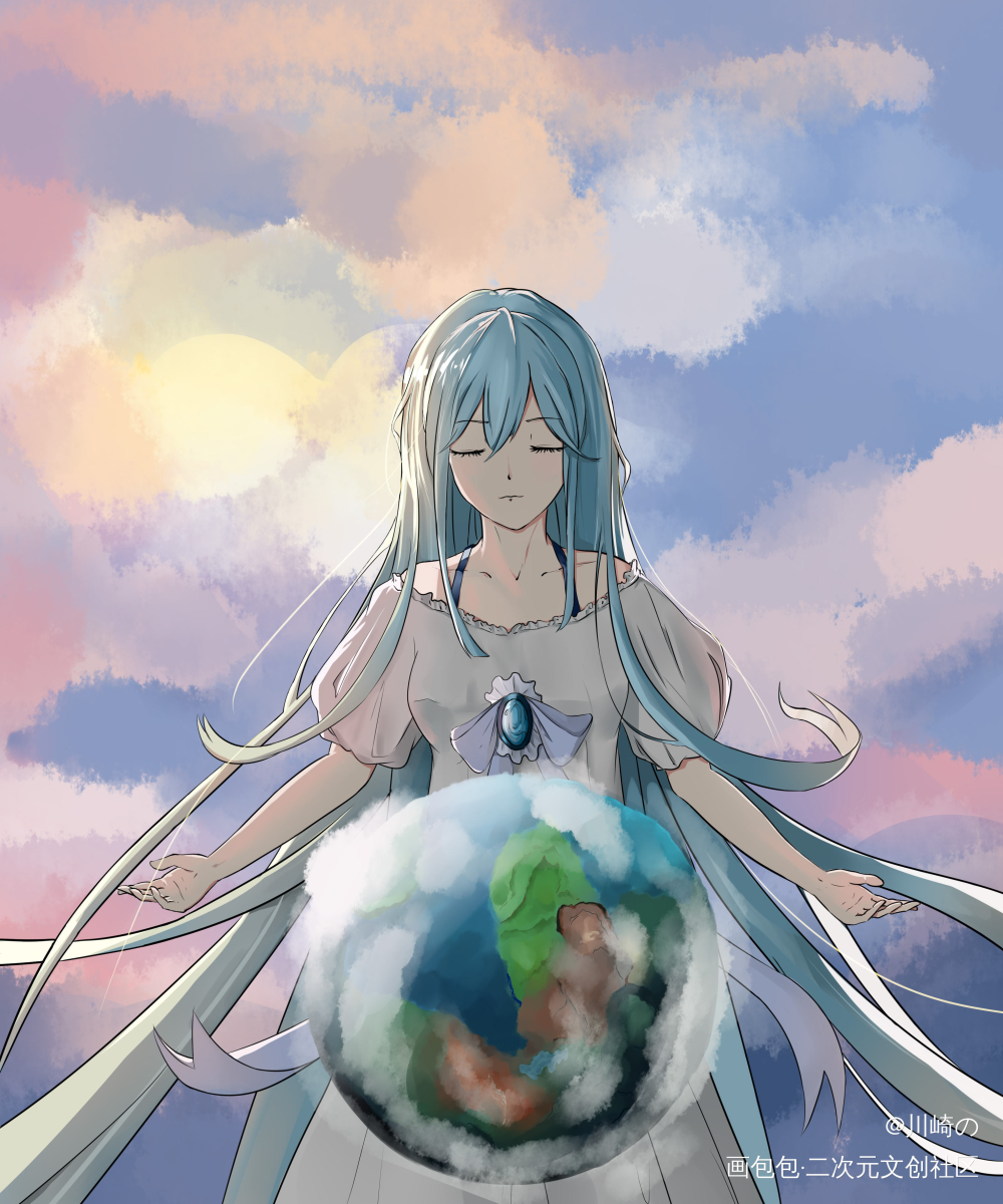 菜鸡摸鱼，阿巴阿巴_平涂我要上首推原创原创绘画作品