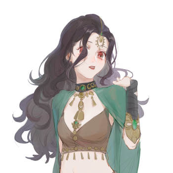 伽蓝_一梦江湖伽蓝绘画作品