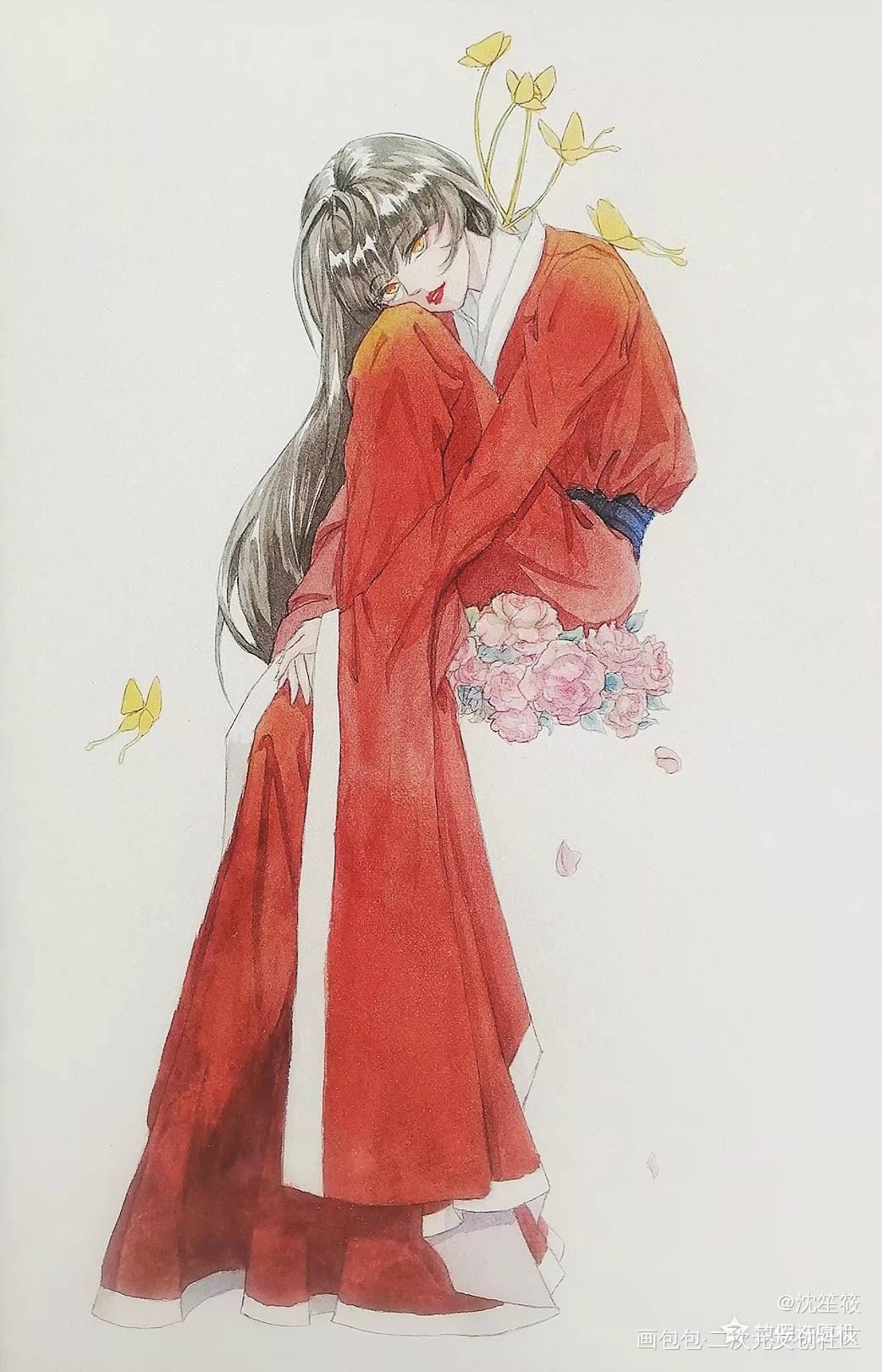 搬运一下以前的老图炒冷饭_手绘水彩水彩原创原创oc绘画作品