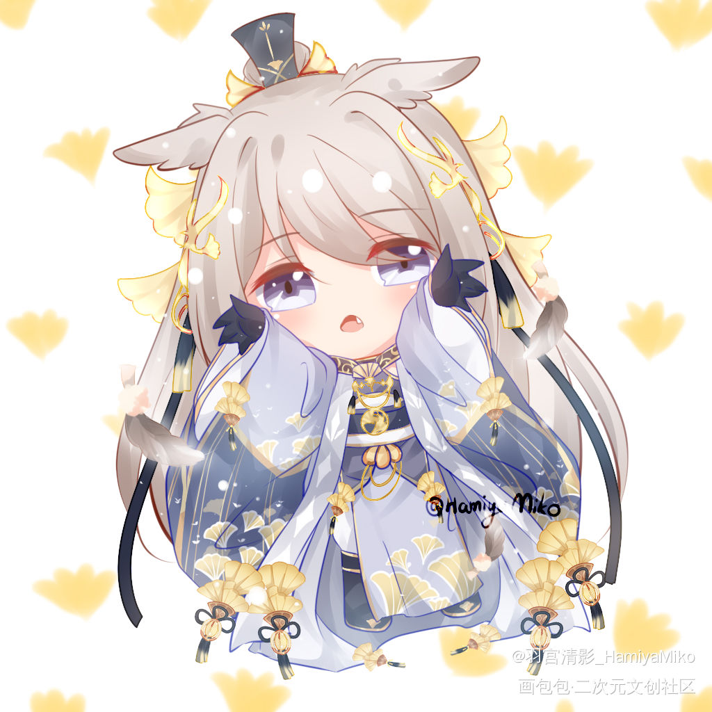 抱いて_食物语诗礼银杏Q版同人绘画作品