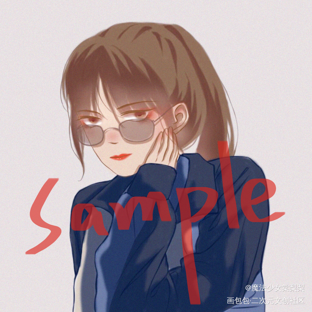 稿_平涂日系头像原创绘画作品