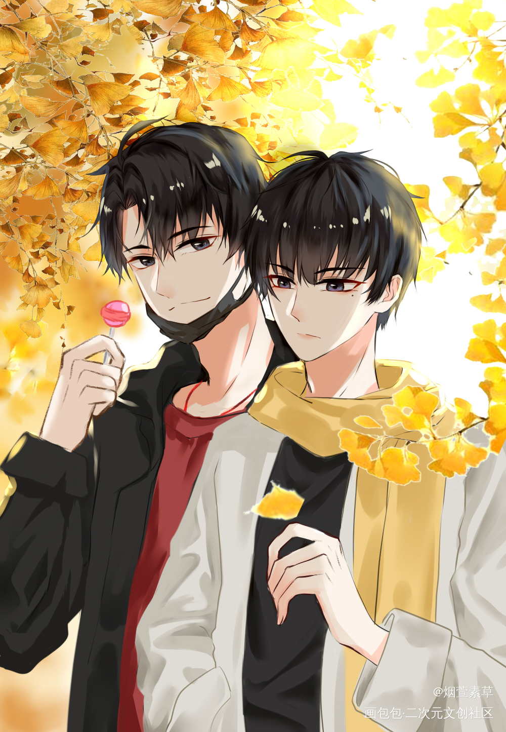 画的朝哥和小朋友_伪装学渣朝俞谢俞贺朝平涂我要