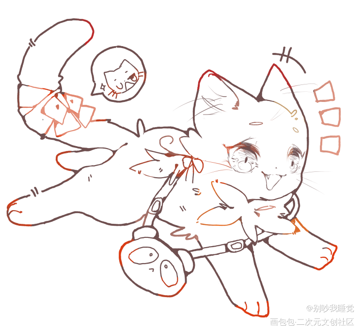 猫猫是好文明_极东极东黑塔利亚王耀Q版同人耀菊耀菊绘画作品