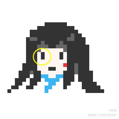 第一次摸的像素！_杀破狼绘画作品