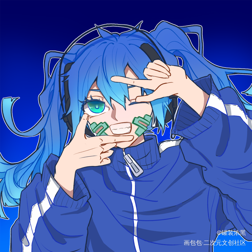 ENE_阳炎project目隐都市的演绎者平涂日系求点评我要上首推头像插画同人绘画作品