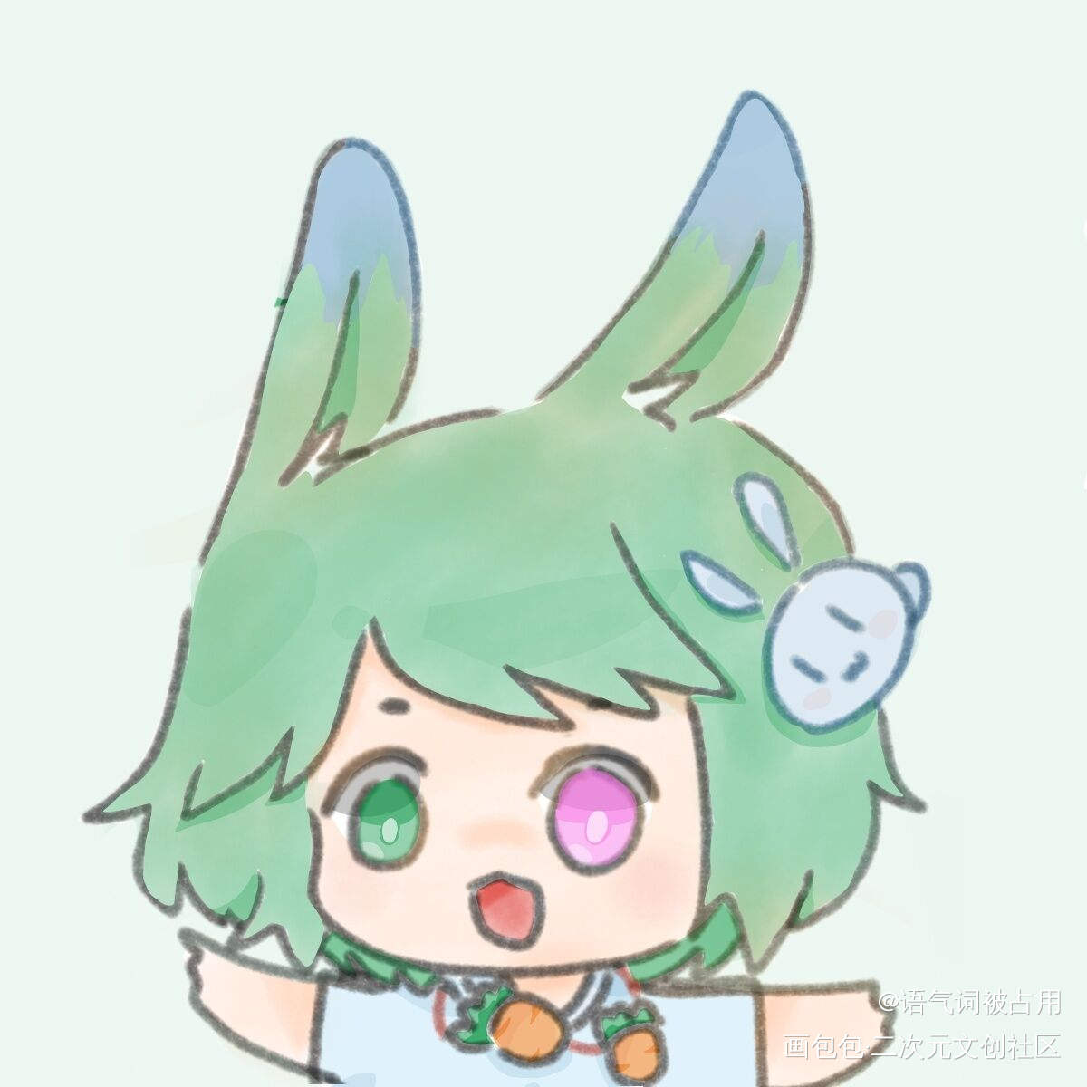 几年前的稿子_Q版二创绘画作品