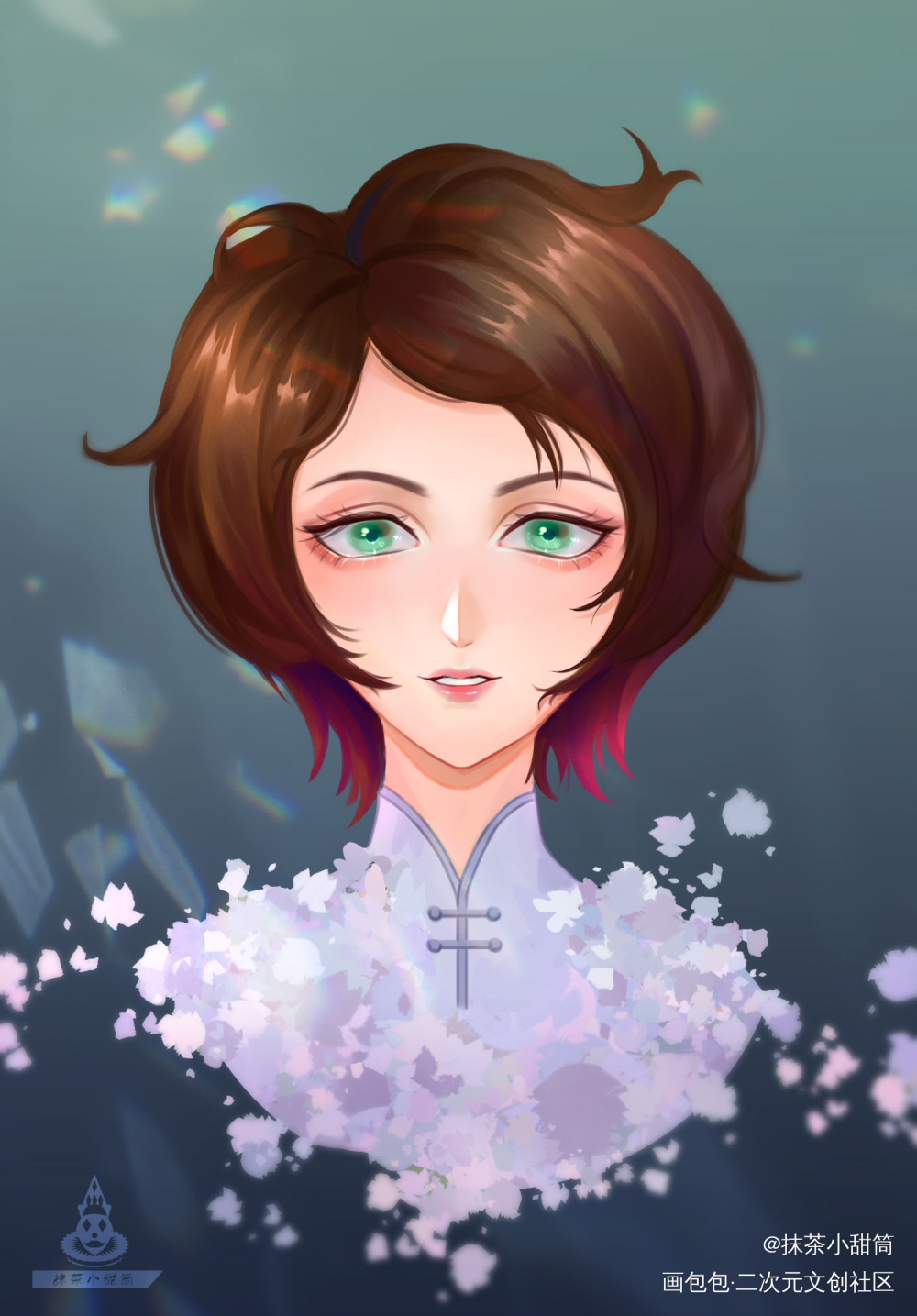 旧图重绘_厚涂日系头像原创绘画作品