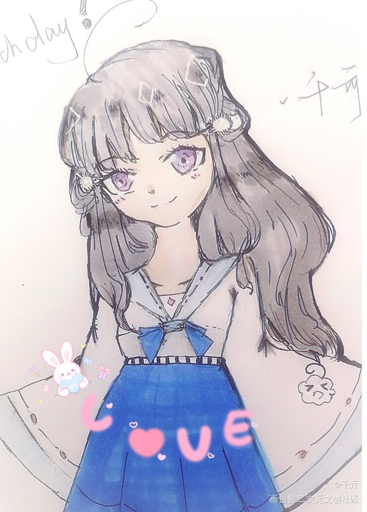 那就随便呼啦一张亲友oc_oc绘画作品