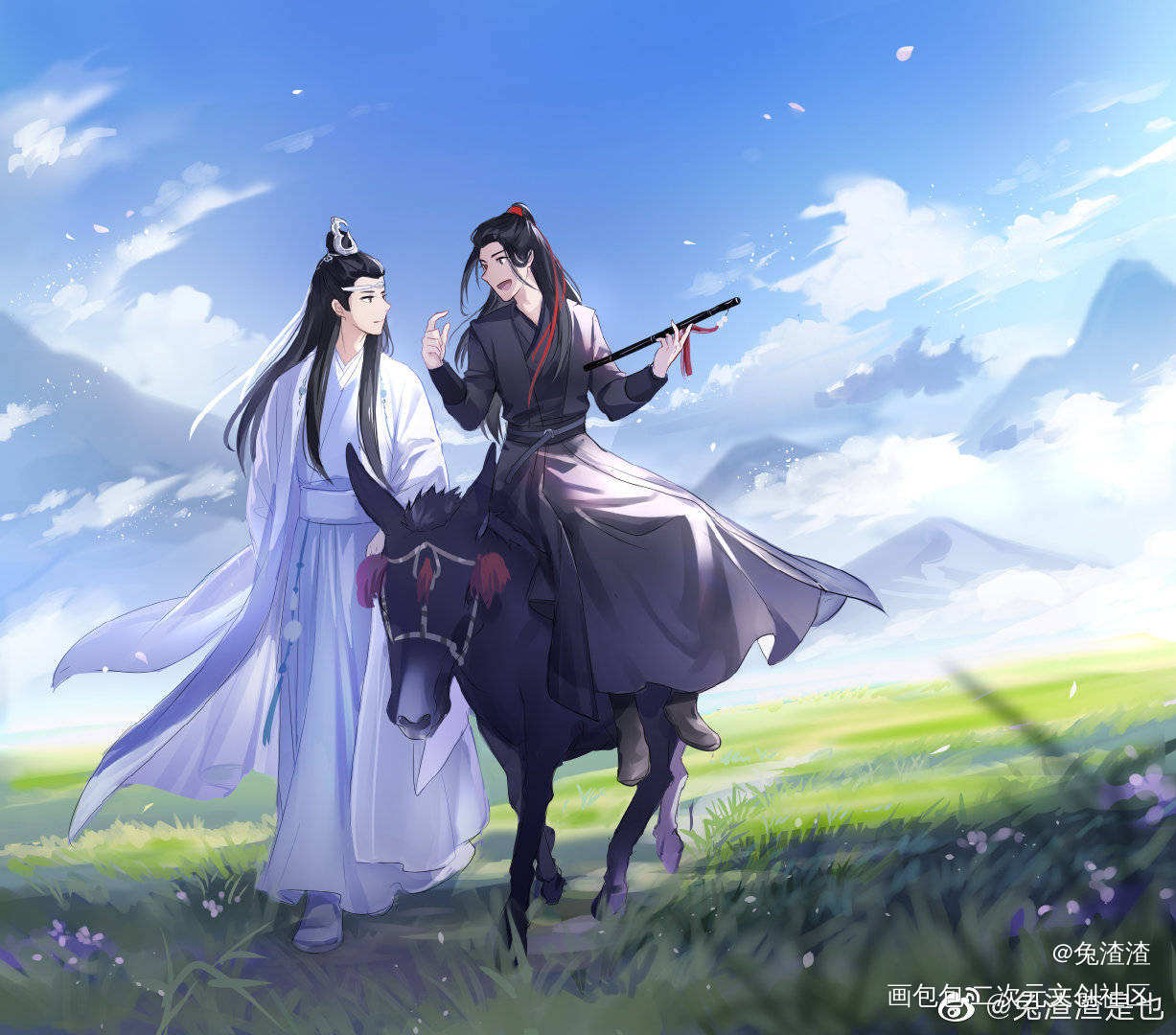 忘羡圖_魔道祖师绘画作品