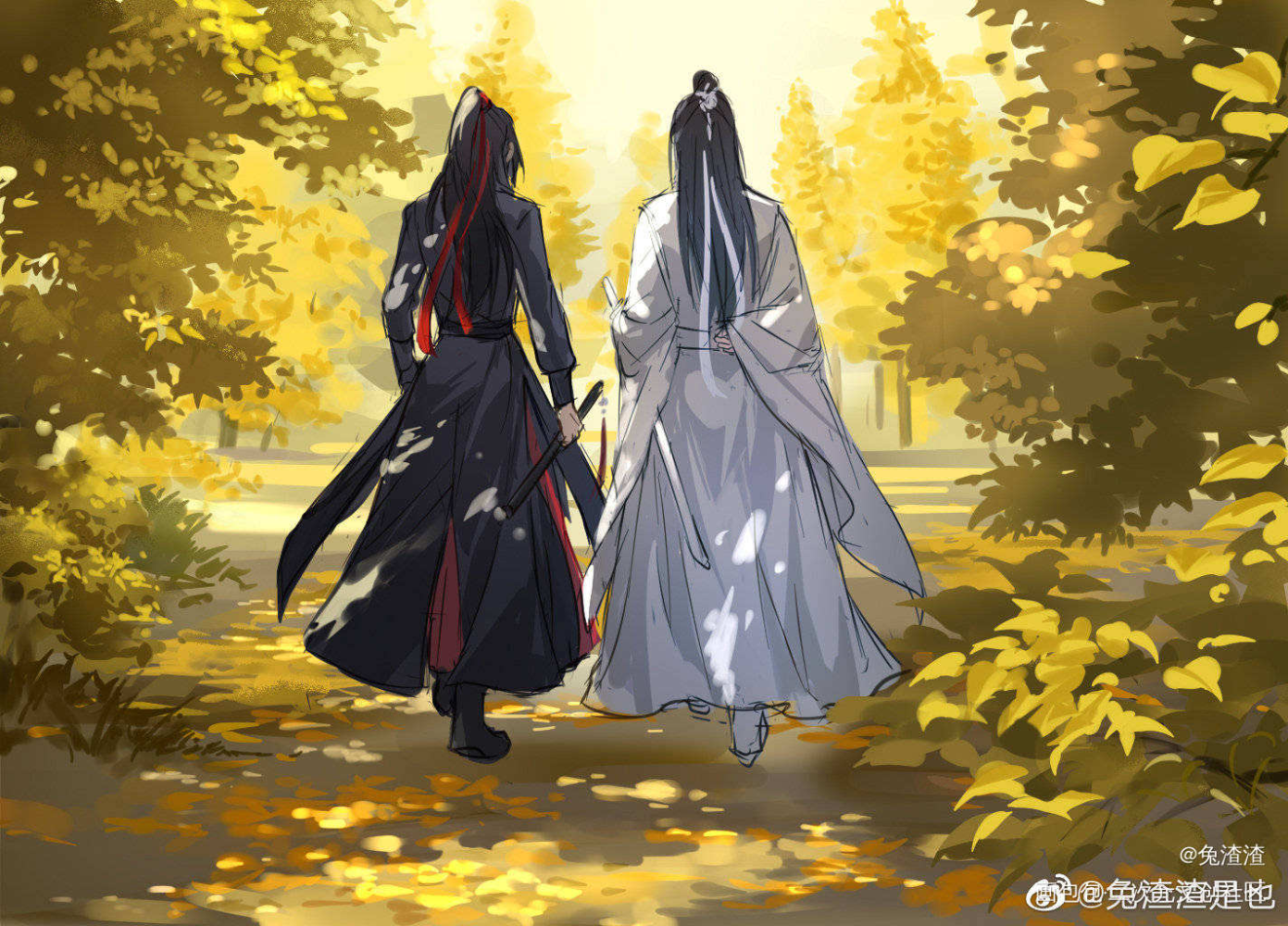 忘羡圖_魔道祖师绘画作品