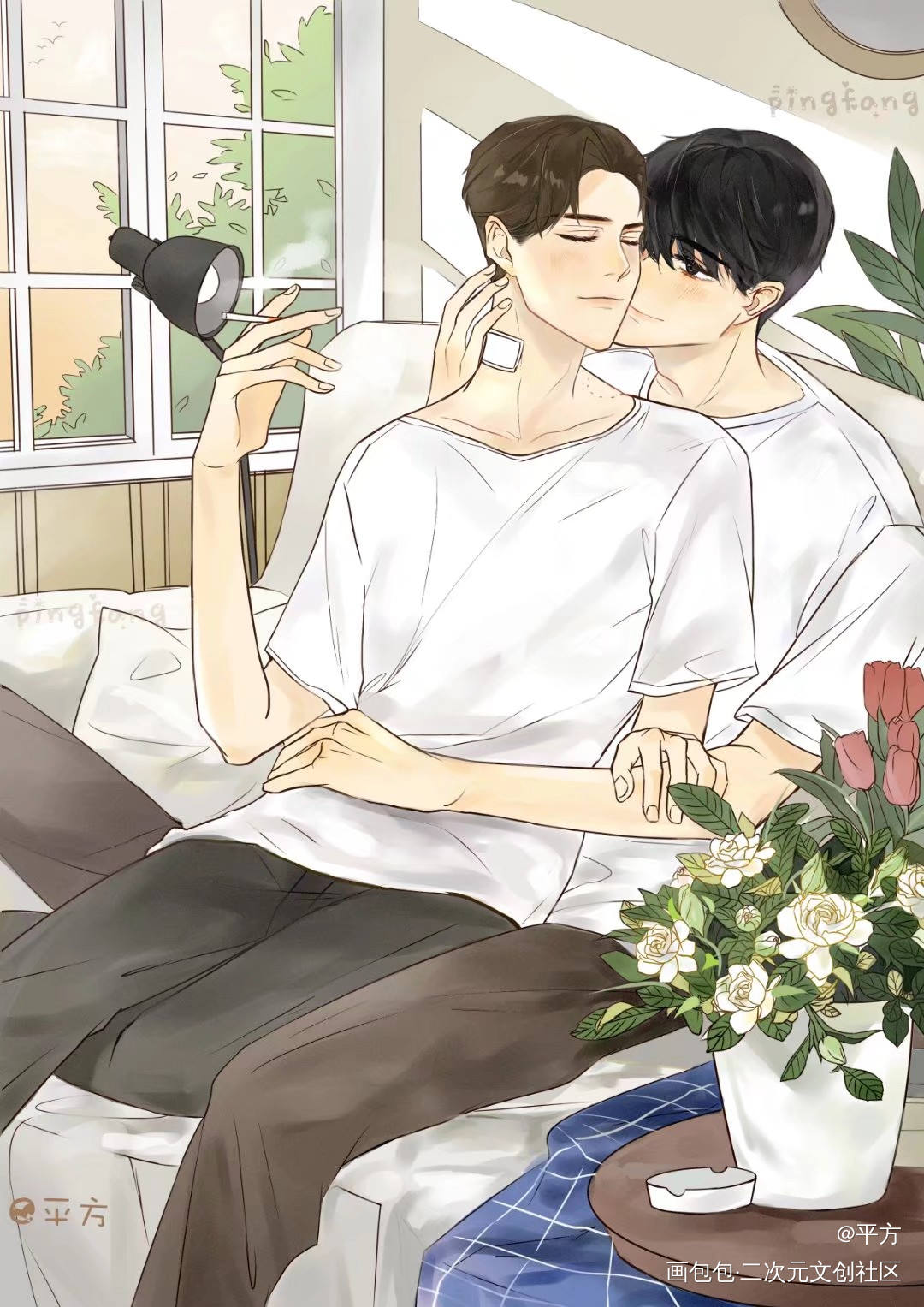 李简_188男团李简插画绘画作品