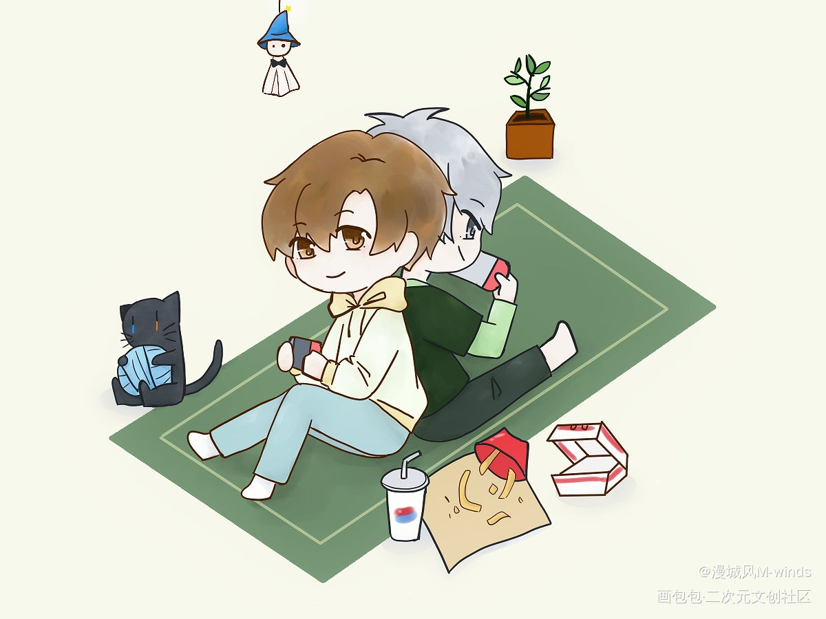 搬家，堆点黑历史_全职高手方士谦王杰希同人绘画作品