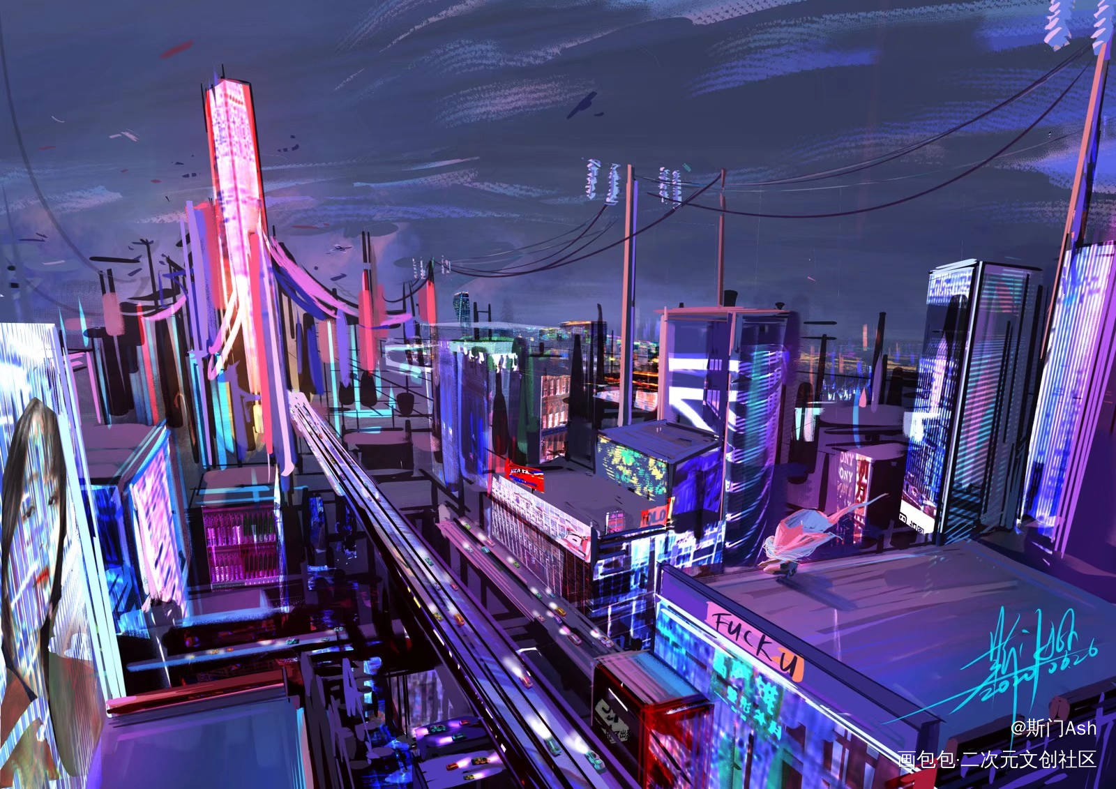 New World_厚涂场景Asher原创原创oc绘画作品
