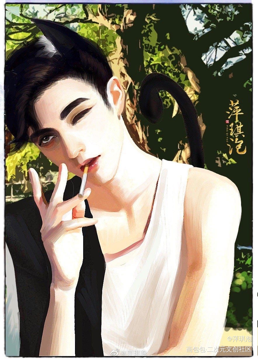 隋心锁玉_188男团李玉简隋英厚涂插画同人绘画作品