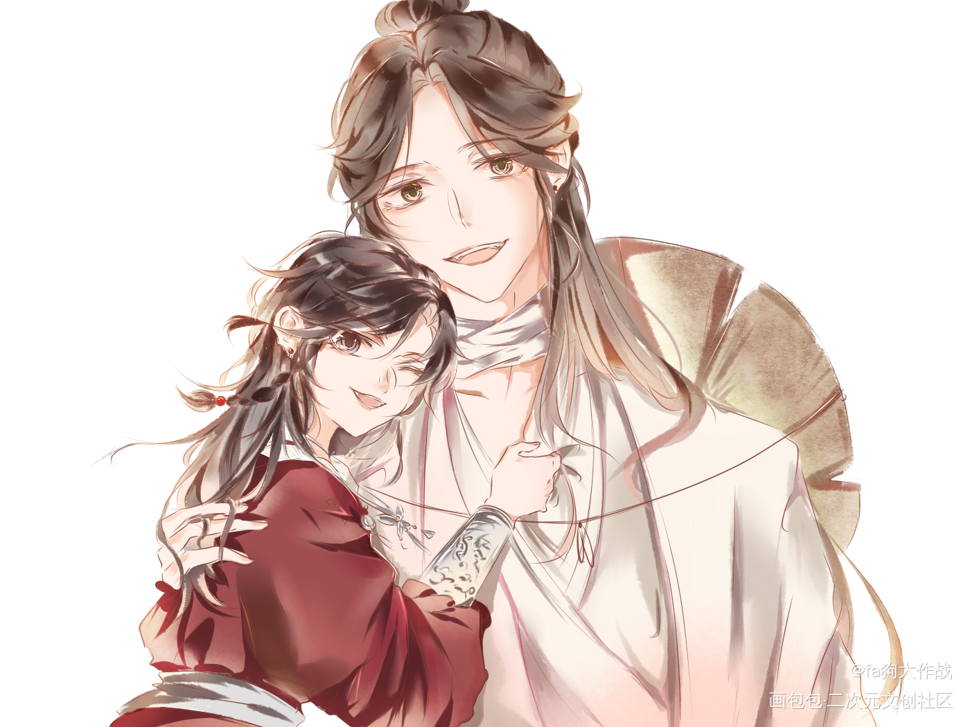 发旧图_天官赐福同人绘画作品