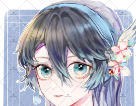 画了稿子，是剑三滴炮萝_(:з_绘画作品