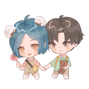 洛温 游乐场_附加遗产188男团洛羿温小辉q版同人绘画作品