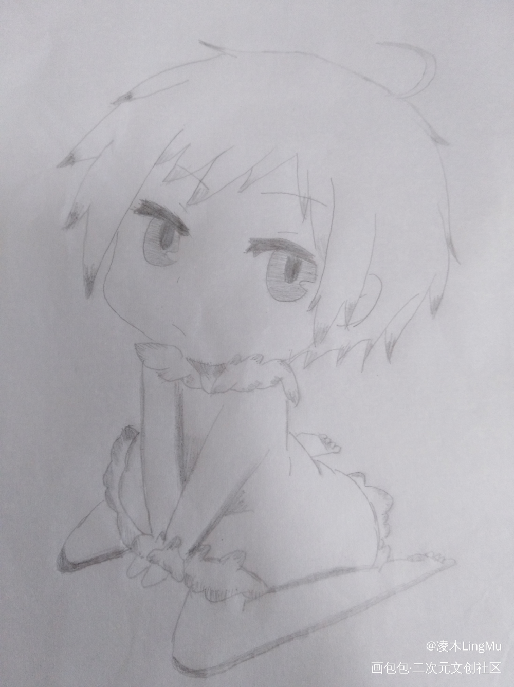 一个可爱的小朋友_半原创绘画作品