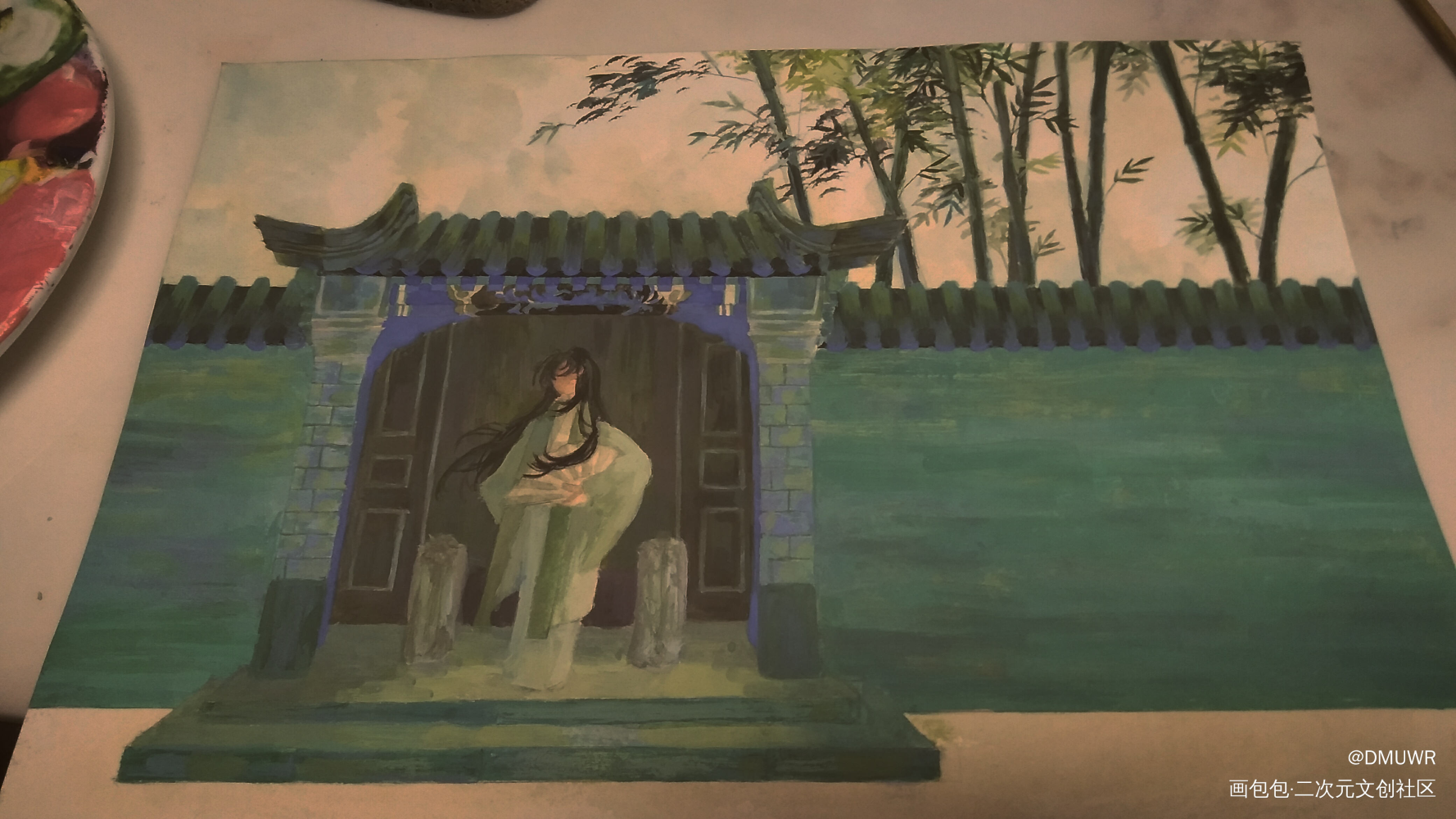 稿子_古风插画原创ococ绘画作品