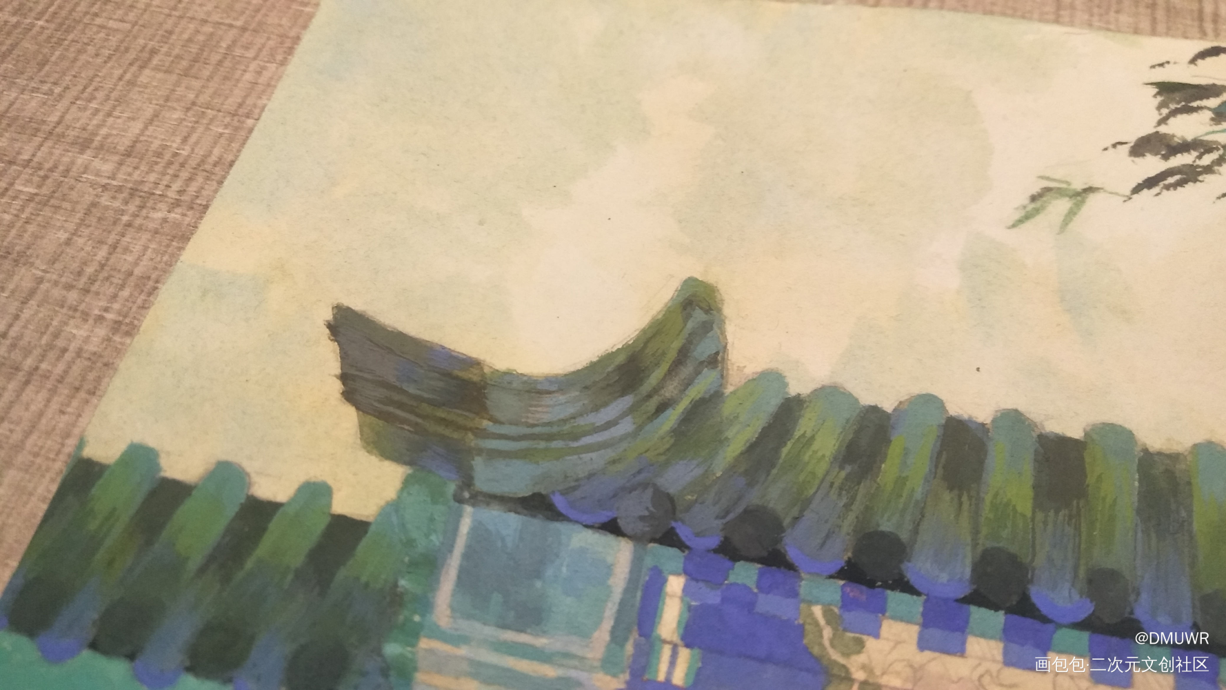 稿子_古风插画原创ococ绘画作品
