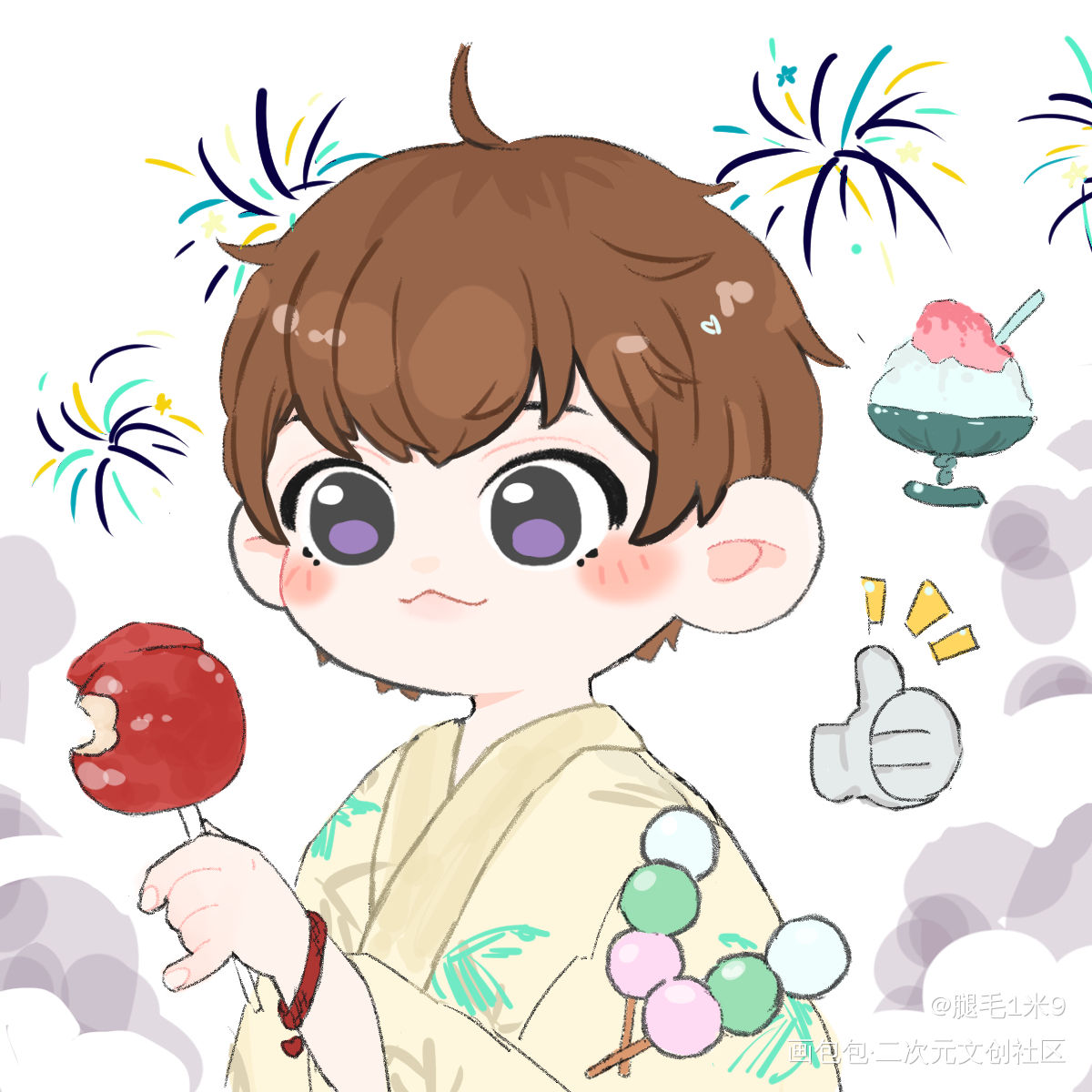 邵顶流和秀秀_188男团绘画作品