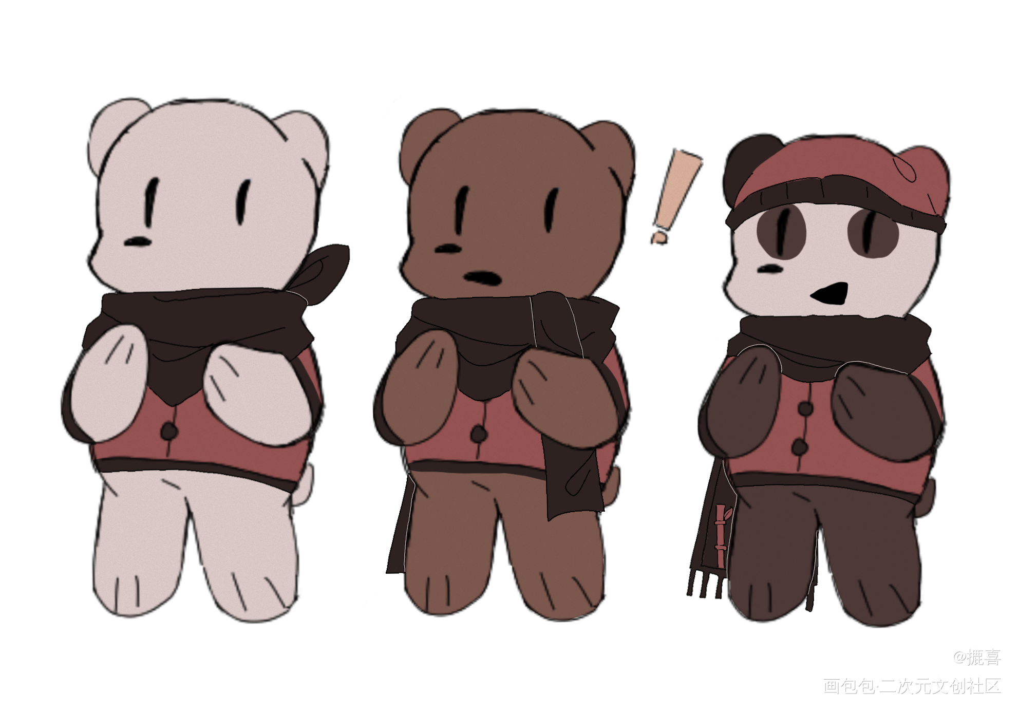 we bare bears相关_咱们裸熊ice bearpandagrizzly同人we bare bears绘画作品