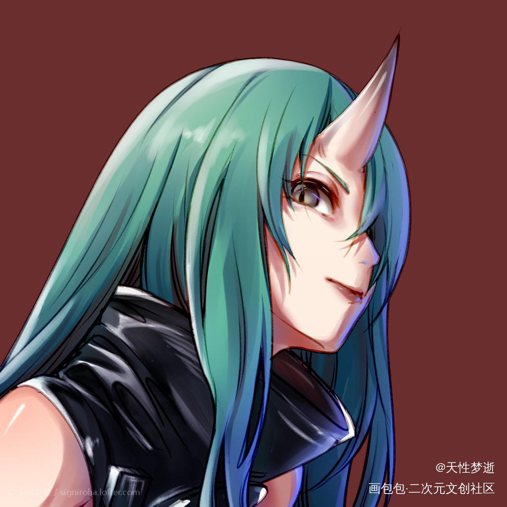 星熊姐_明日方舟星熊赛璐璐日系头像绘画作品