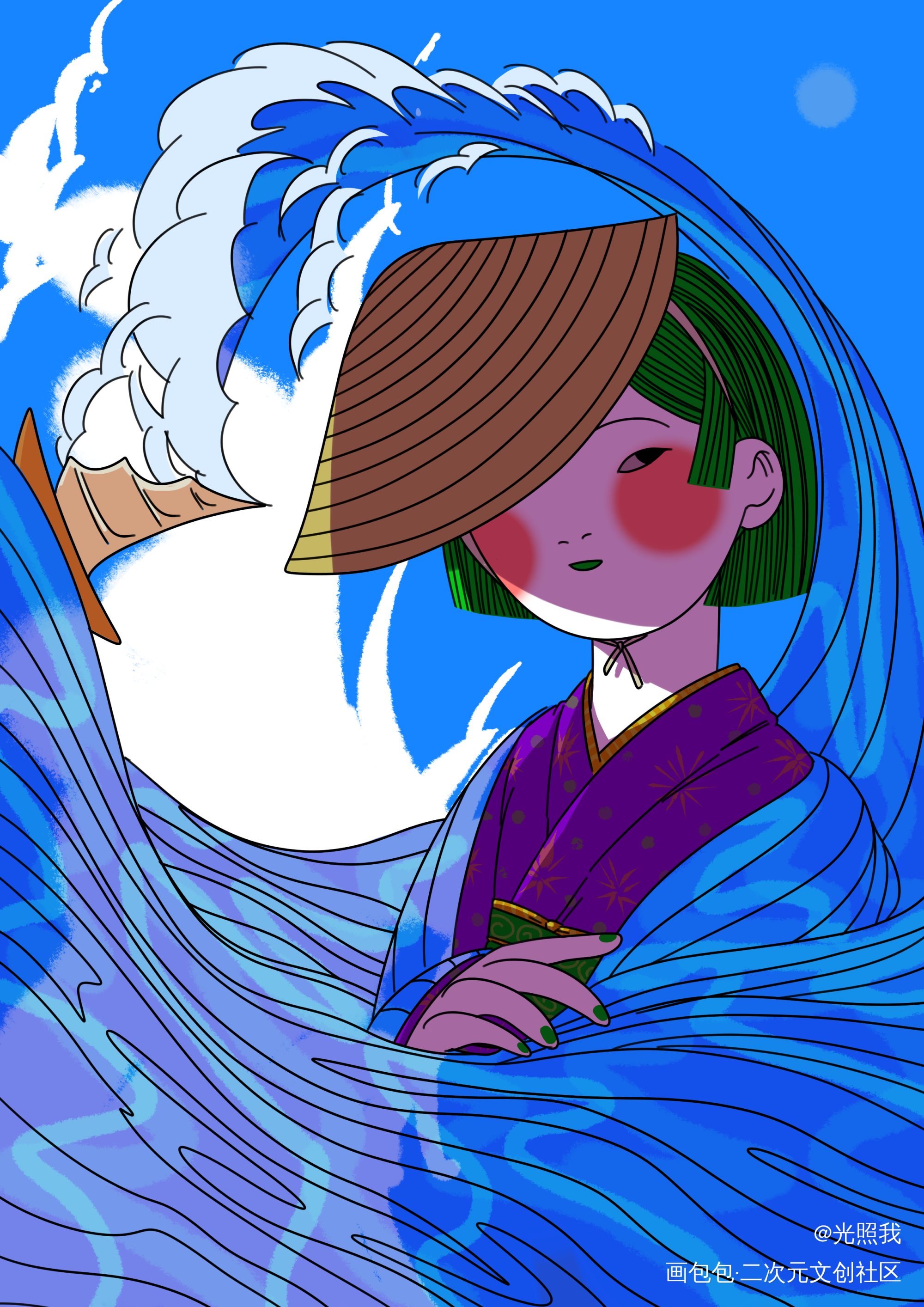 曲绘练习_原创绘画作品