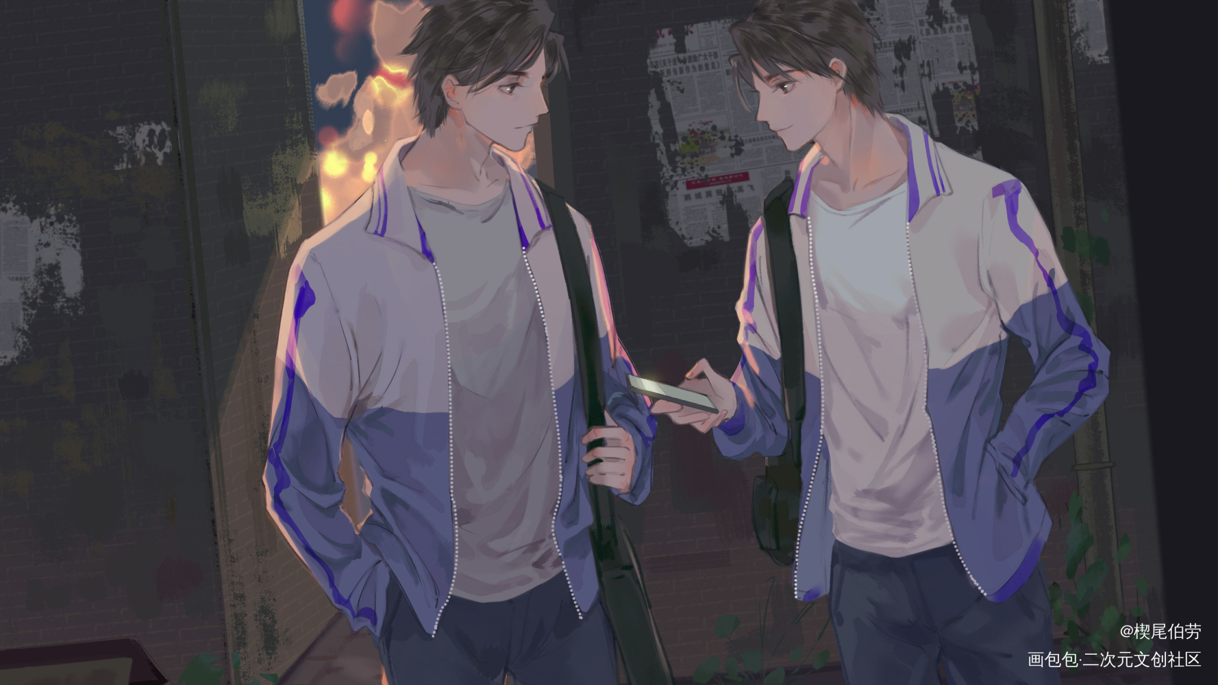 跟上一张是一对，裁了个16:9_某某添望盛望江添木苏里绘画作品
