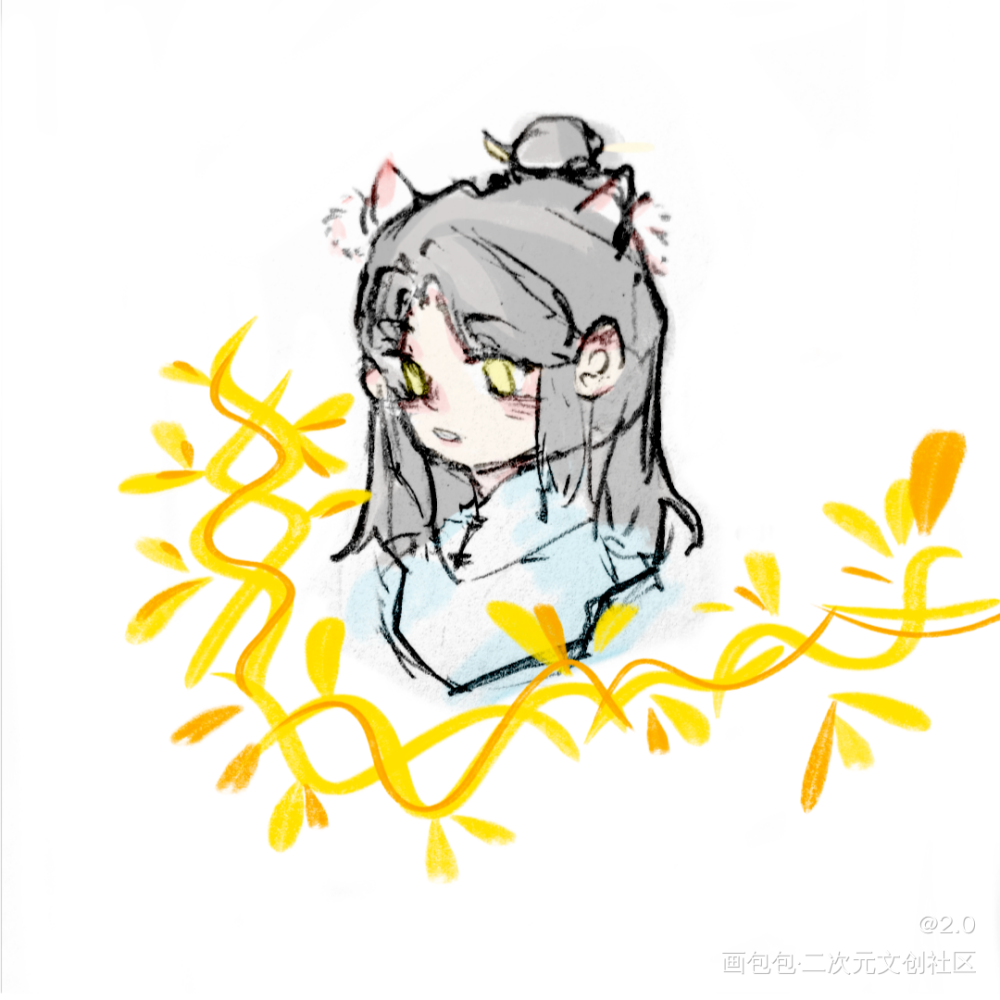 俺想要谷子（。_二哈和他的白猫师尊绘画作品