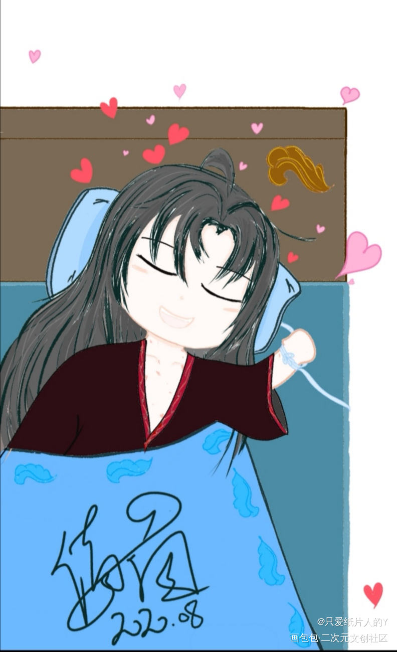 还没醒的魏婴，蓝湛在哪里呢？_魔道祖师忘羡魏无羡魏无羡Q版求点评我要上首推同人原创绘画作品