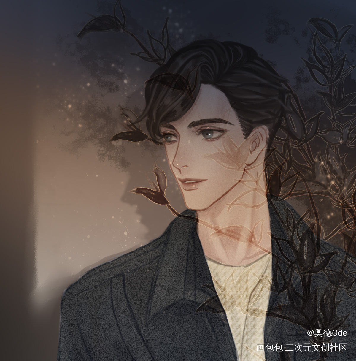 宮應弦0826生日快樂_火焰戎装188男团头像同人绘画作品