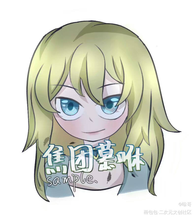 单子和oc_指绘摸鱼约稿绘画绘画作品