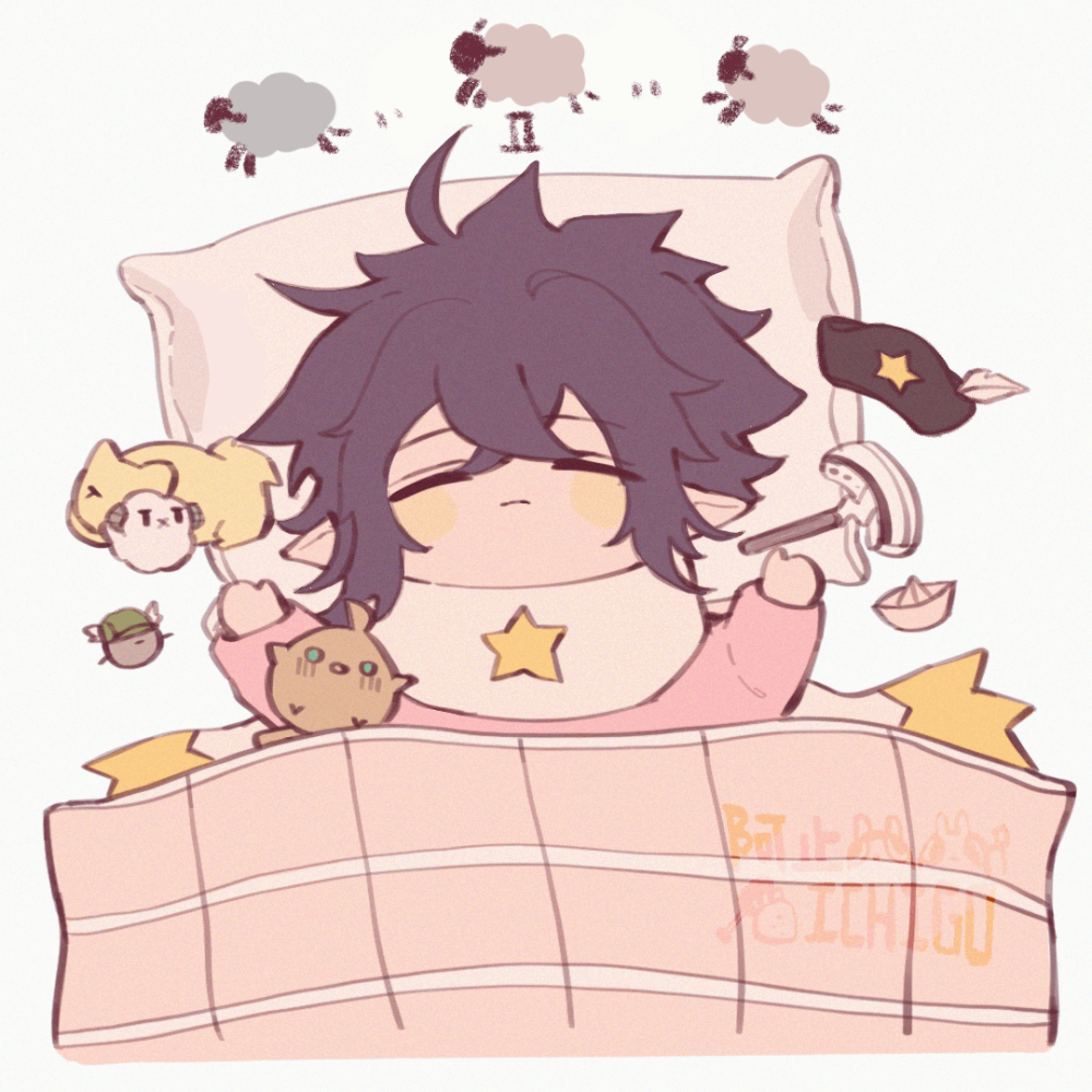 狮酱晚安～_凹凸世界安雷雷狮q版动图表情包绘画作品