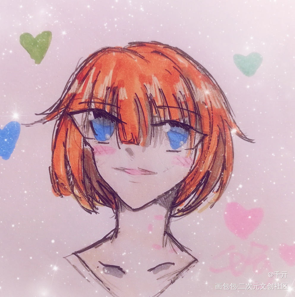 鱼_平涂原创原创绘画作品