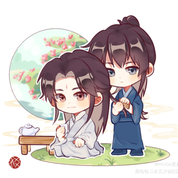 几个月前的六爻_六爻q版同人绘画作品