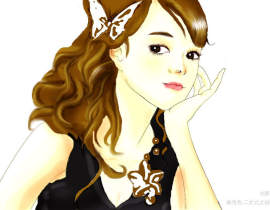 女孩_绘画作品