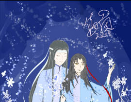 七夕快乐，神仙眷侣魏无羡蓝忘机_绘画作品