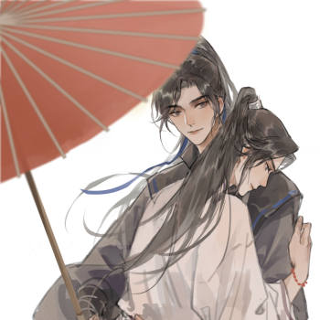 二哈和他的白猫师尊墨燃楚晚宁绘画作品