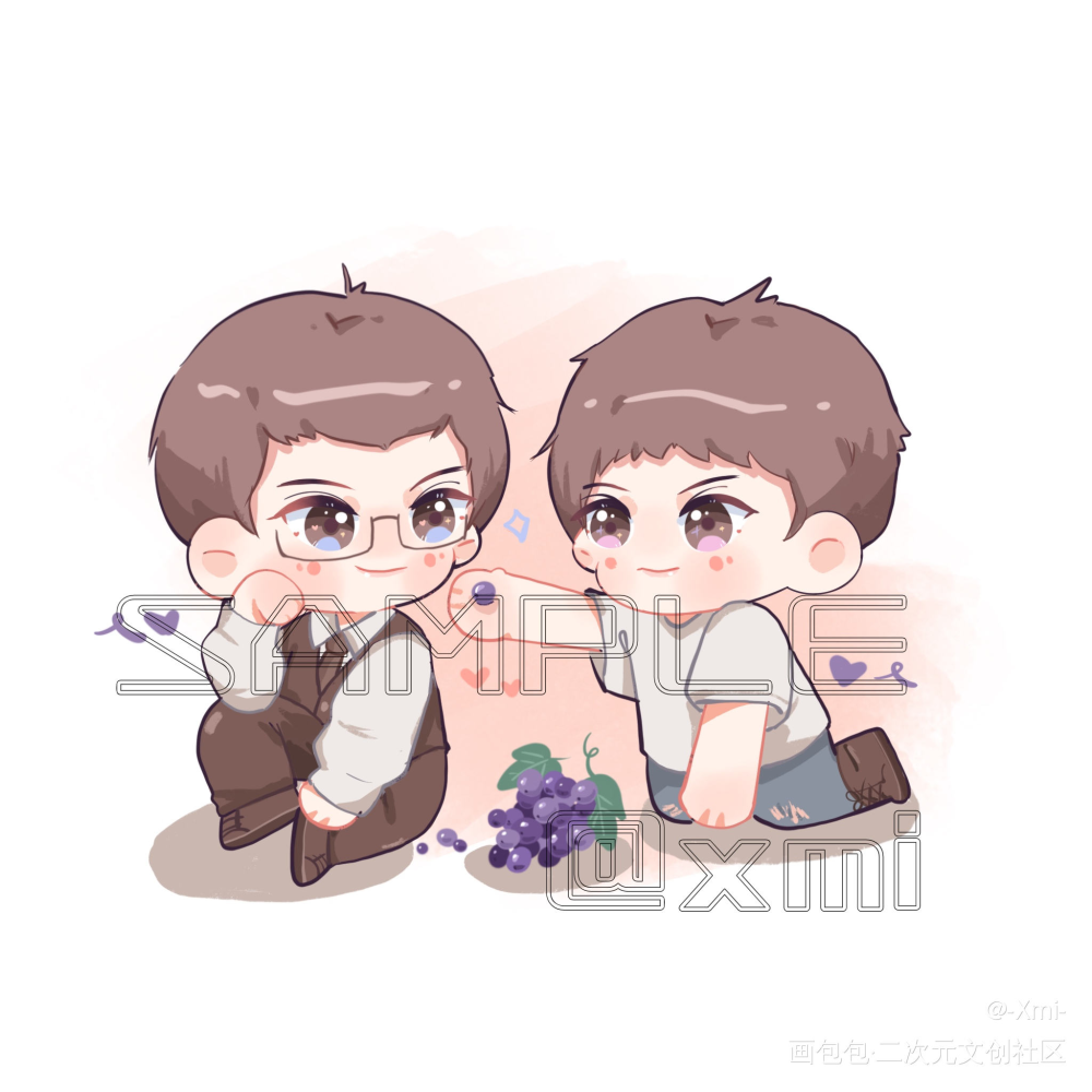 一堆小可爱 剩下四张接下一条～_188男团Q版绘画作品