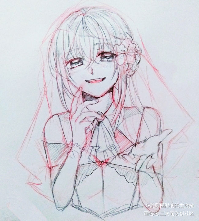 乱藤四郎才女貌！！！_刀剑乱舞乱藤四郎手绘绘画作品