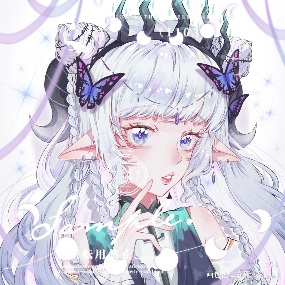 背景也太苦手了_平涂日系头像原创ocococ绘画作品