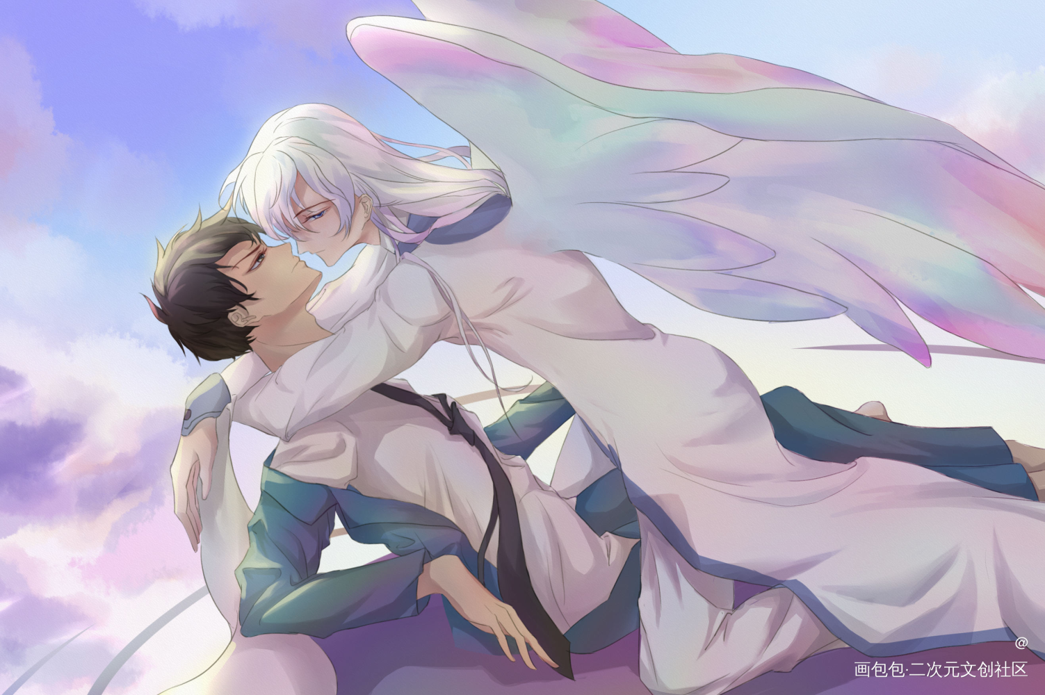 月桃同人_魔卡少女樱桃矢月平涂日系插画同人绘画作品
