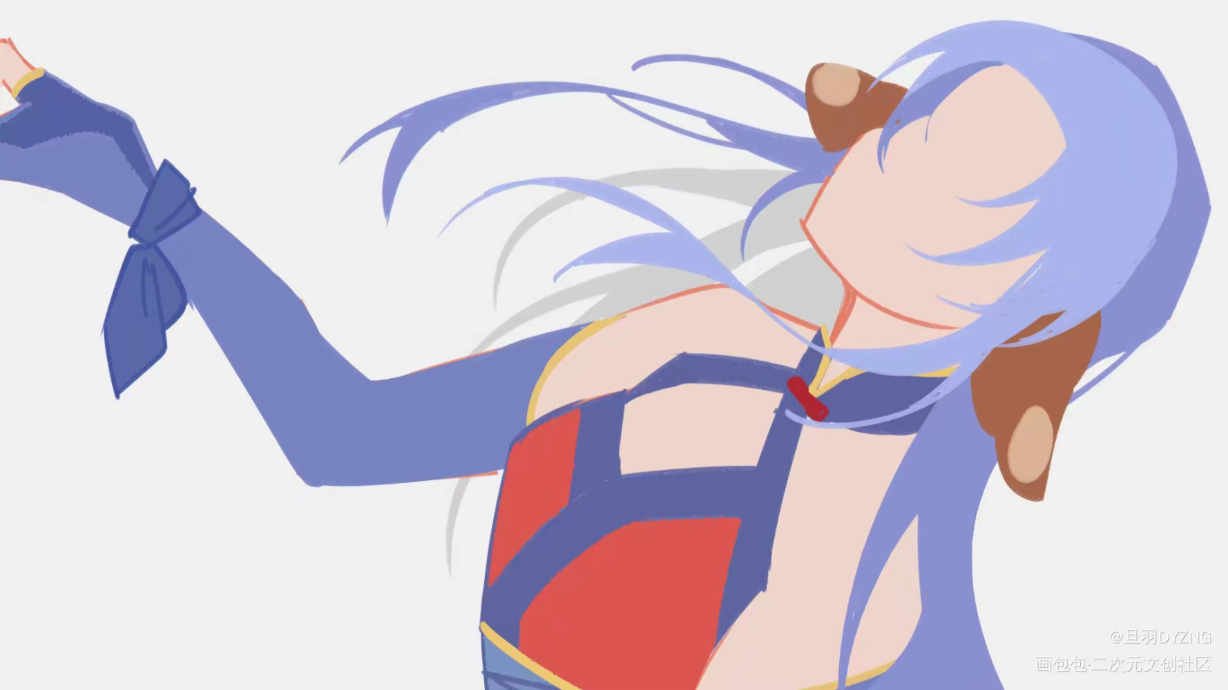 魁拔#1_魁拔卡拉肖克·潘海问香离离艾蛮吉镜心平涂同人绘画作品