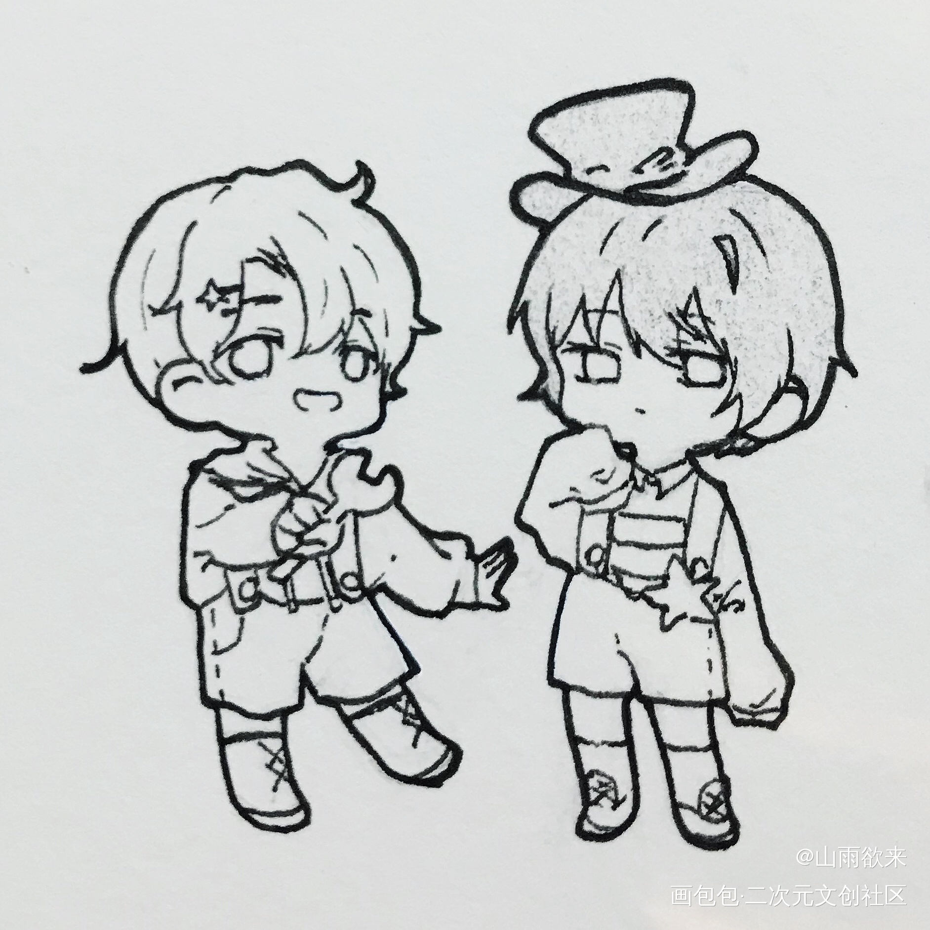tt_残次品林静恒陆必行Q版同人绘画作品