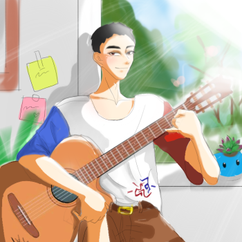 顾飞_撒野顾飞平涂我要上首推插画同人指绘绘画作品