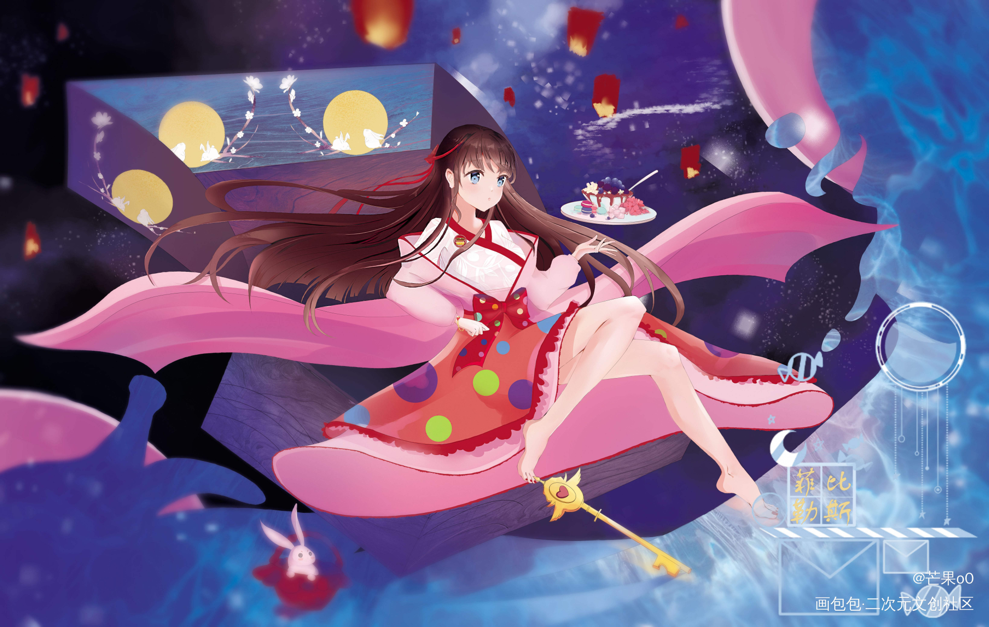 菲比勒斯珍宝匣_立绘平涂日系原创插图原创角色设计我要上首推原创人设我的原创原创设计原创人物原创原创原创oc绘画作品