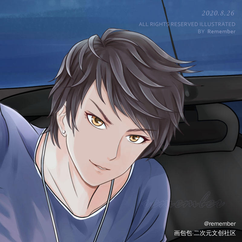 炫酷拽_厚涂平涂日系求点评求配文我要上首推插画绘画原创绘画作品